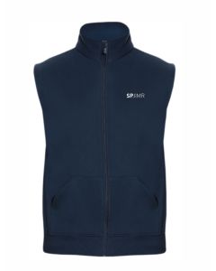 SPJIMR Crest Sleeveless Zipper Jacket